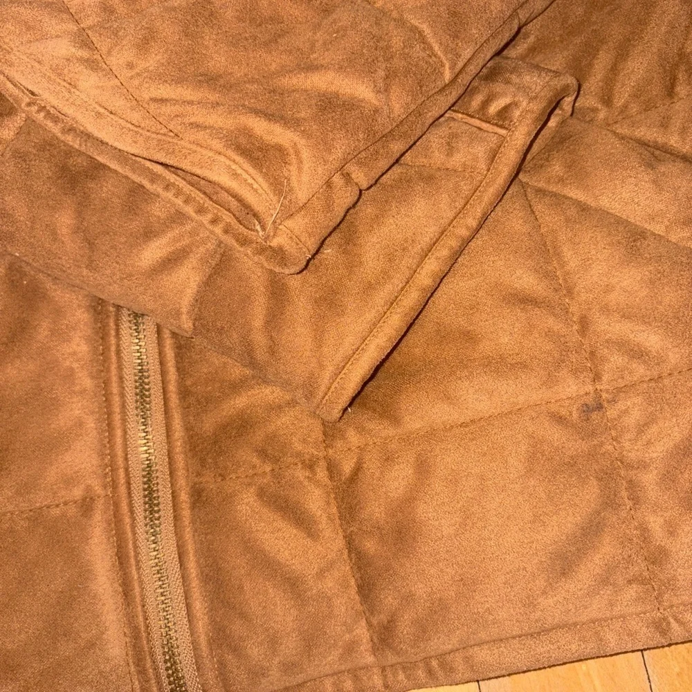 Amazon Women's Brown Quilted Dolman Puffer Jacket warm outer warm
